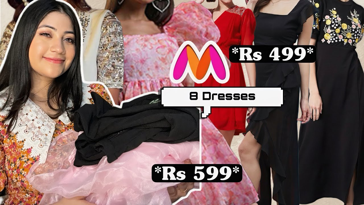 HUGE Myntra Dress Try-On Haul 2024 *Rs 449*| Cute & Trendy  Summer Dresses| Renigraphy