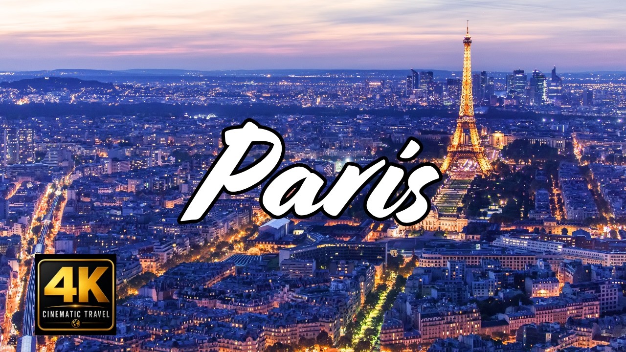 🗼 PARIS AT NIGHT, FRANCE 🇫🇷 | EIFFEL TOWER & THE CITY OF LIGHTS | 4K CINEMATIC TRAVEL