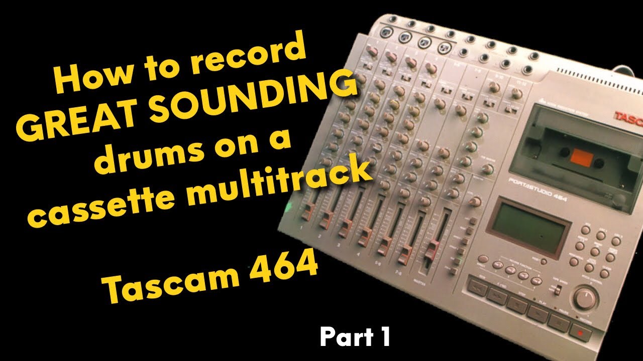 How to record great sounding drums on cassette - Tascam 464 - YouTube