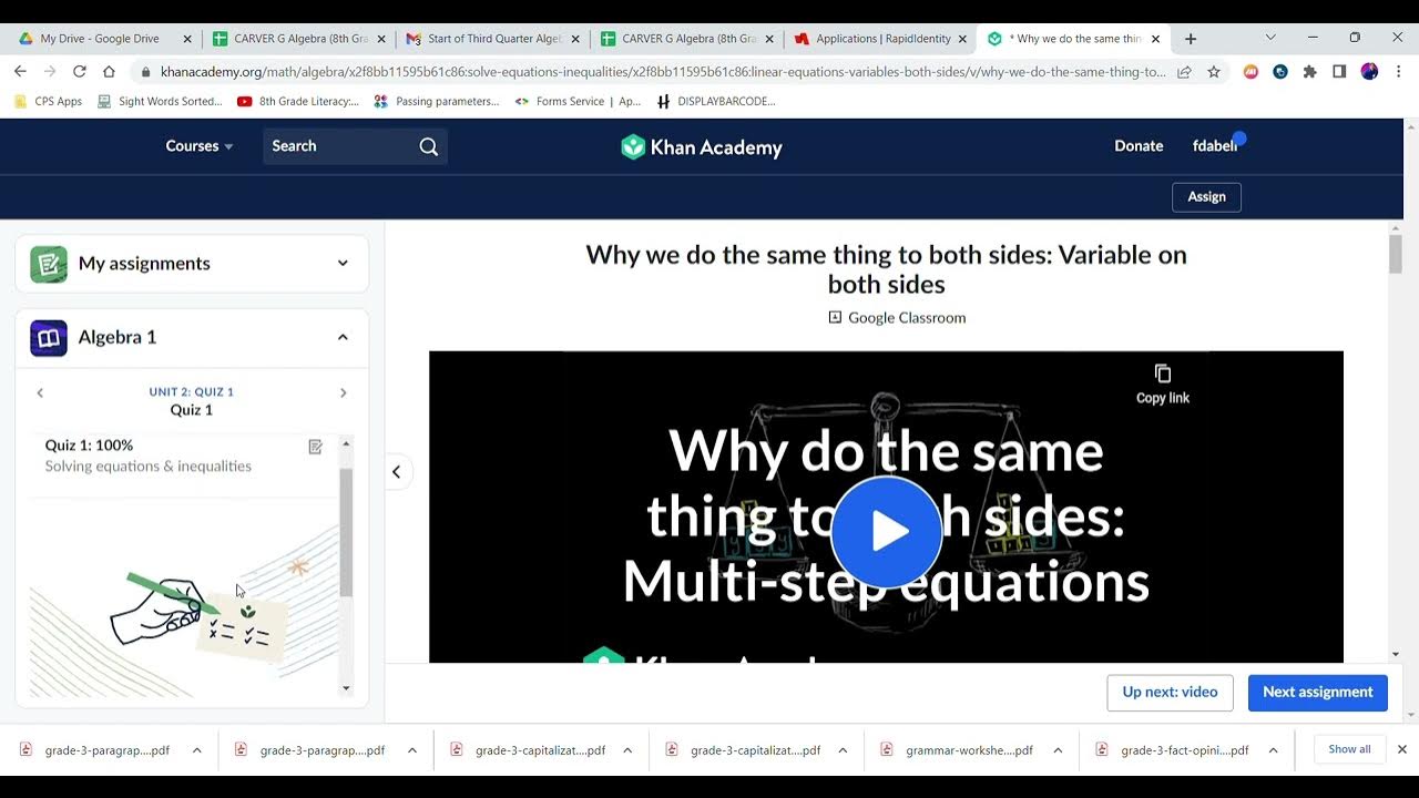 How to get to Khan Academy quizzes and tests for credit - YouTube