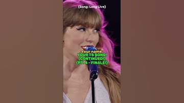 Your name, YOUR TS SONG! (PT. 4 - FINALE) ❤️ | #taylorswift #swifties #1989 #fearless #speaknow #fyp