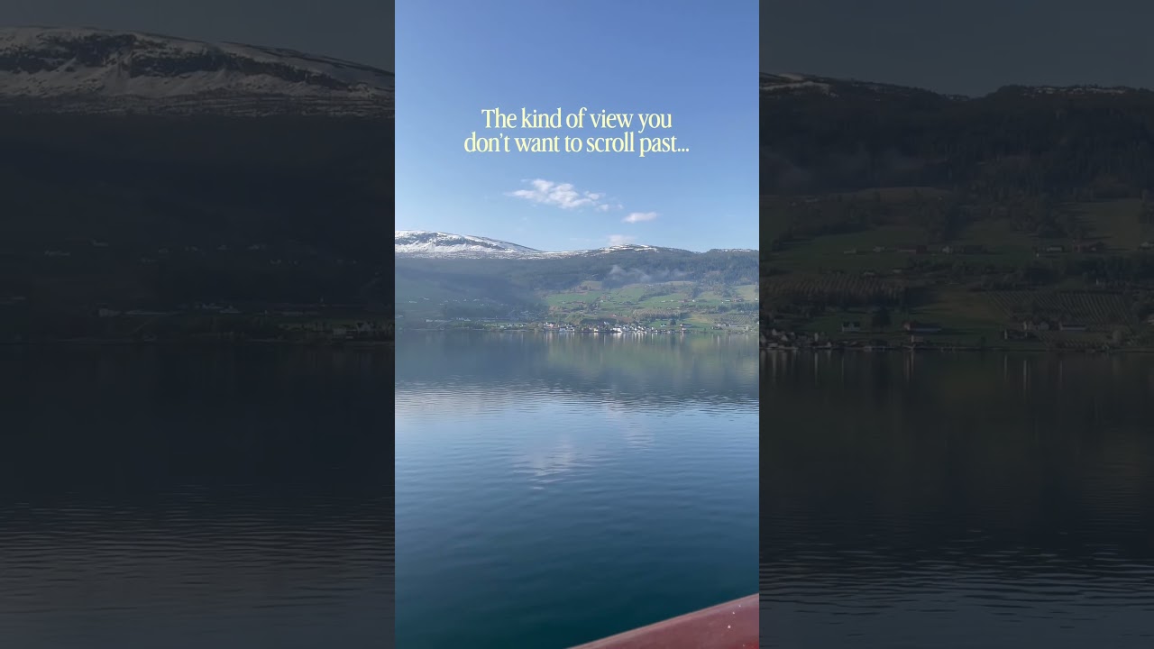 This Is The Kinda View You Don’t Want To Scroll Past 🏔️🛳️ | Norwegian Fjords