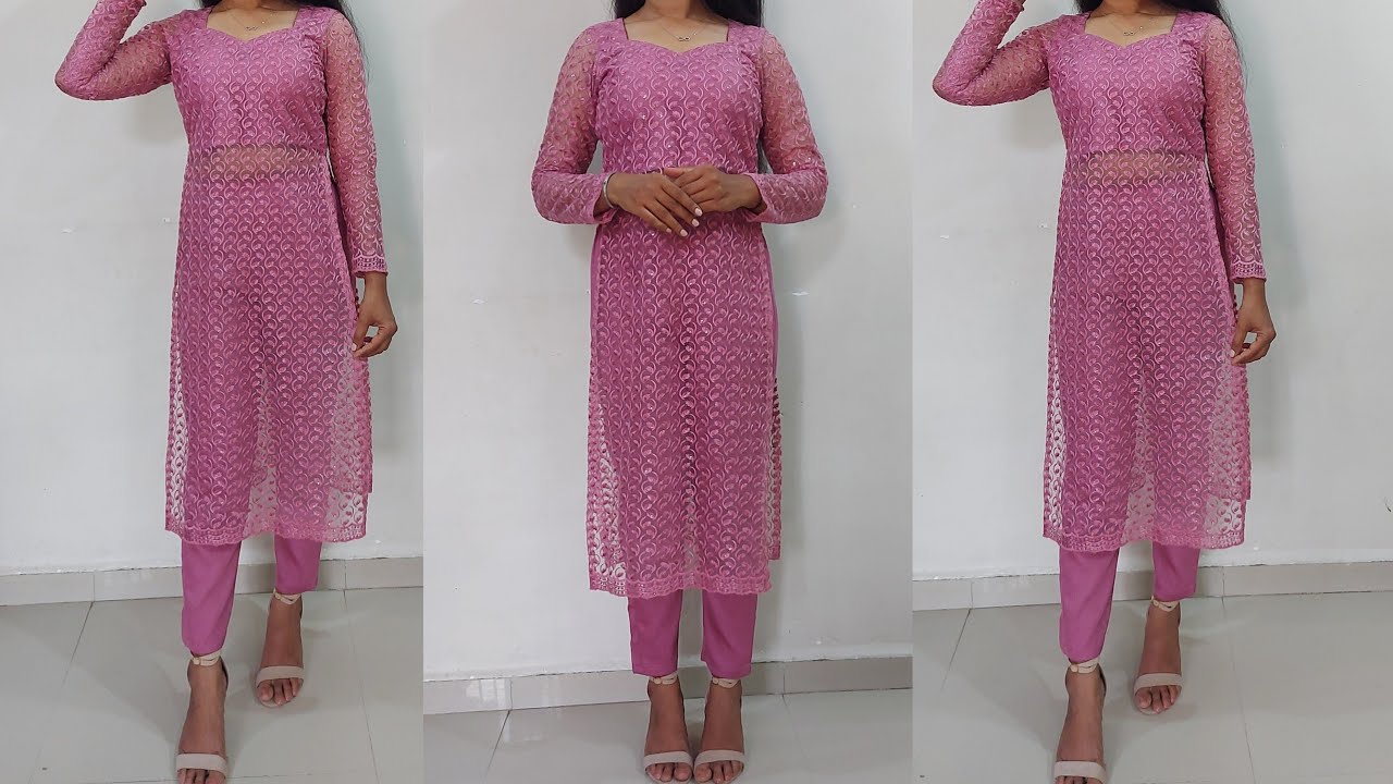 Sleeveless Pink Plain Ladies Net Kurti at Rs 205 in Surat | ID:  2852414757197