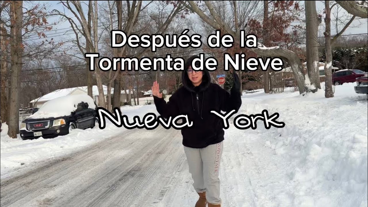 Tormenta de nieve 🥶 | segundo dia en Nueva York |CALLES después de la nevada 
