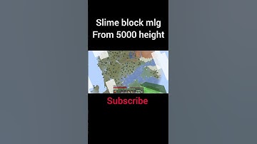 Minecraft slime block mlg from 5000 blocks #minecraft #shorts #gaming