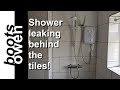 Figuring out why my shower leaks: how I fixed it.