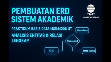 Pembuatan ERD Sistem Akademik | Praktikum Basis Data MSIM4206 UT | Analisis Entitas & Relasi Lengkap