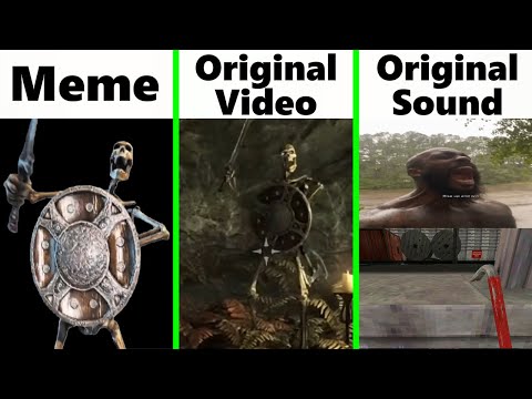 Skeleton Shield Original Video vs Original Sound vs Meme