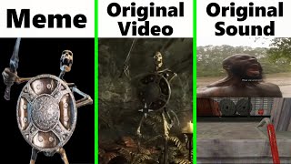 Skeleton Shield Original Video Vs Original Sound Vs Meme