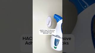 How To Remove Adhesive Wall Hooks With NO TAB? #steamer #walladhesive #wallhooks #adhesive #hacks