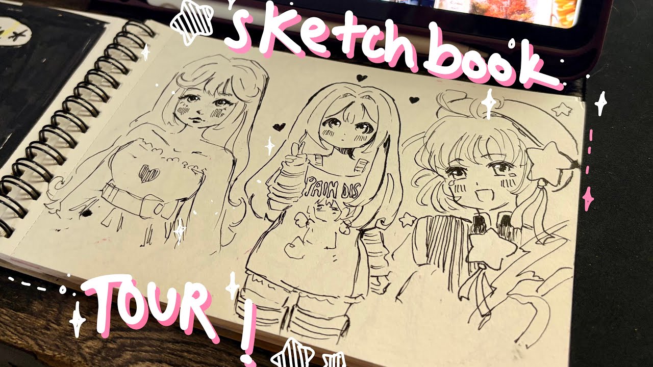 Sketchbook tour! 💖 finally out of my art block - YouTube