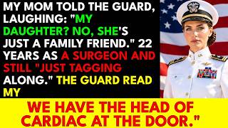 She's Not My Daughter, Just a Friend Who Came Along, My Mom Told the Guard—Then He Read My Badg...