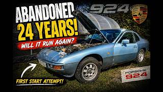 Abandoned Porsche 924 – First Start After 24 Years! Will It Run and Drive?