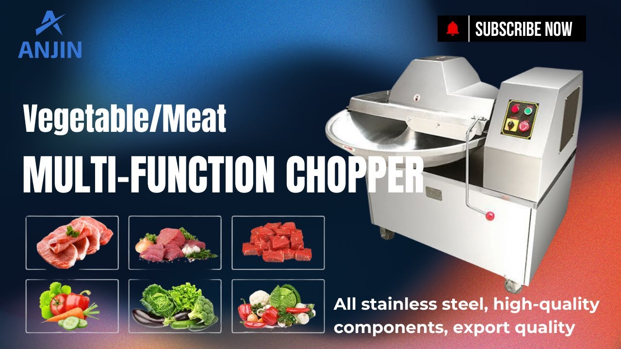 Automatic Bowl Cutter Chopping Machine | Meat & Vegetable Cutter Mixer for Sausage