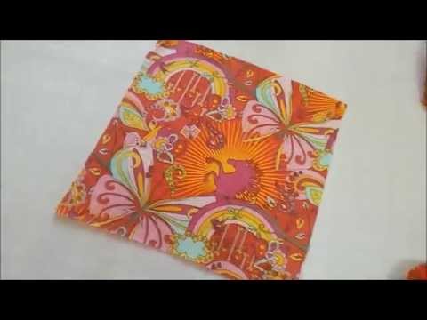 DIY : How To Make a Handkerchief : Easy method to sew table cloth, napkins , baby sheet picnic sheet