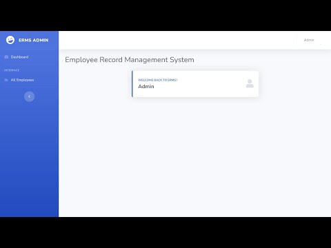 Employee Record Management Website
