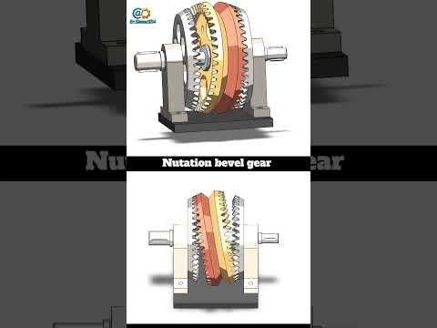 Nutation Bevel Gear Gear Gears Mechanism Mechanical Engineering Automation Er Simmu1014 