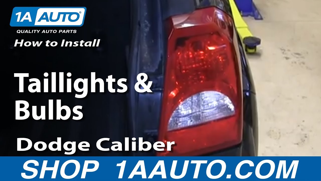 How to Replace Tail Lights 08-12 Dodge Caliber YouTube