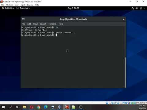 Progamas Ejemplo Sockets en C en Linux Cliente Servidor - YouTube