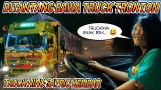 ANISA LADIES TRUCK DI TANTANG BAWA TRUCK TRONTON SAMA BOS SATRIO KEMBAR