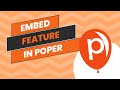 Building an Embed feature in Poper!