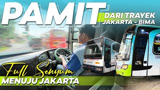 PAMIT DARI TRAYEK JAKARTA - BIMA !! OBL Safari Dharma Raya OH 2629 (OH 1829) V6 V-Engine Bus Langka