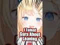 🤔Ame TALKED Gura About Her LEAVING🔥 #vtuber #hololiveen #holoiive #ameliawatson #gawrgura