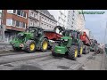 Rabotage avec 2 wirtgen et 25 tracteurs fendt john deere  nh  steyr