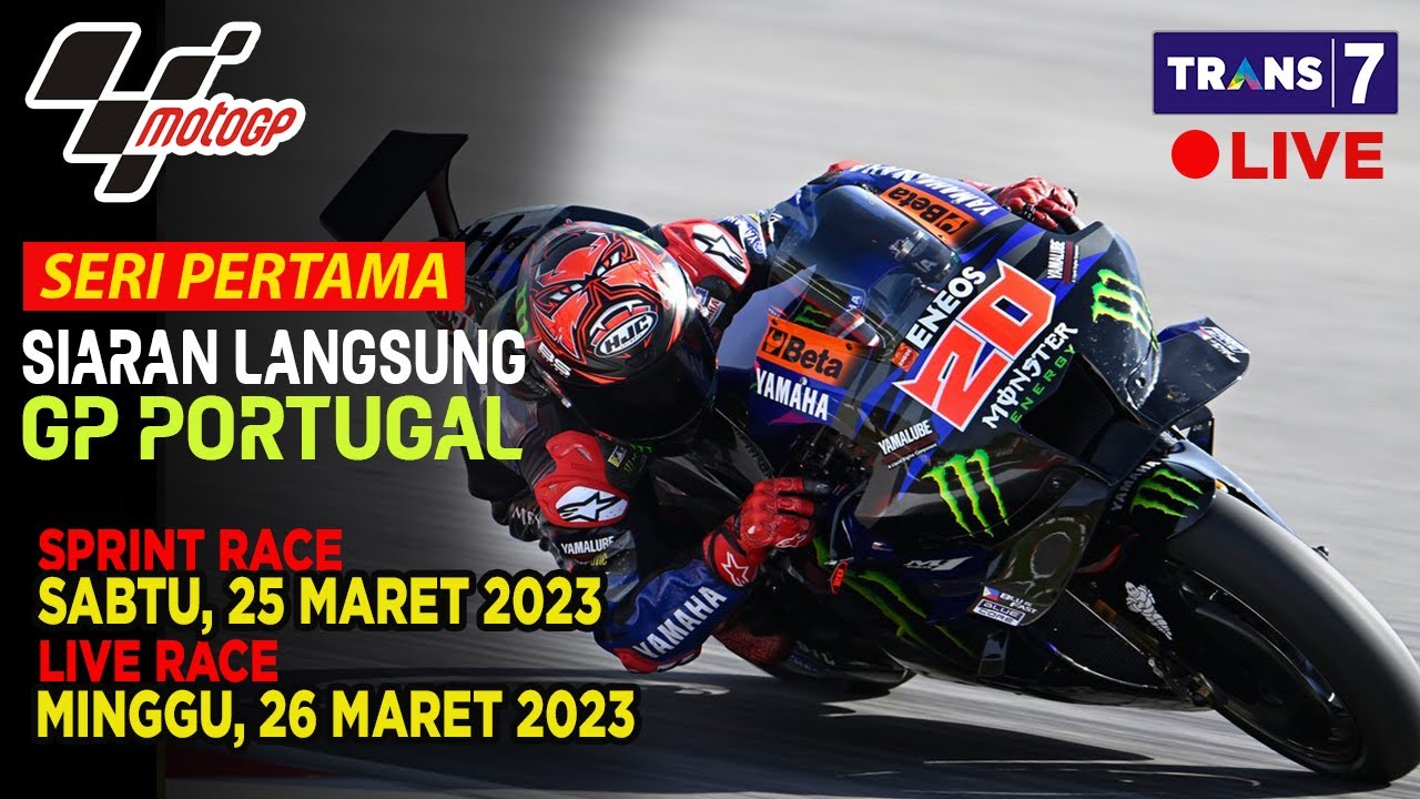 JADWAL SIARAN LANGSUNG SPRINT RACE MOTO GP MALAM INI SERI 1 2023 GP ...
