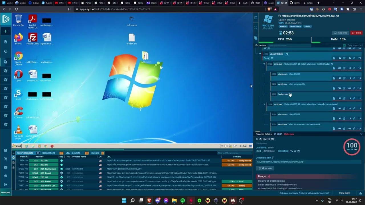 example of rat and detecting it on app.any.run - YouTube