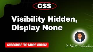 css visibility hidden, display none, css tutorial, html css, css full course, html css full course