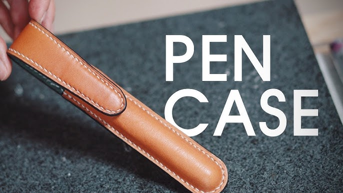 Making a leather pen case and PDF pattern free 