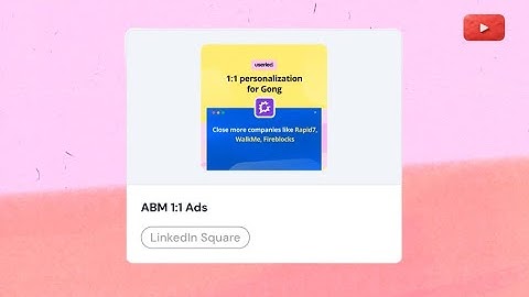 Userled: 1-1 LinkedIn Ads