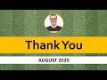 Thank You! (August 2020)