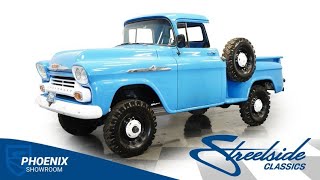 1958 Chevrolet Apache NAPCO 4x4 3599-PHX for sale Charlotte Atlanta Dallas Tampa Phoenix