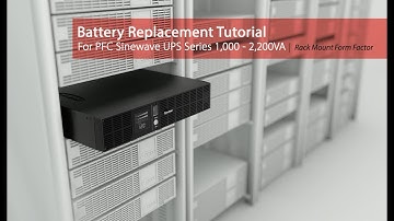 CyberPower Battery Replacement Tutorial for PFC Sinewave UPS Series 1,000 - 2,200VA (Rack)