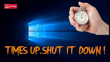 How to set an Automatic Shutdown timer for your pc! no APPS needed!