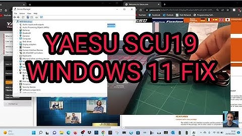 YAESU SCU19/20 -Windows 11 Fix or BUY a new SCU57/8 Cable ??