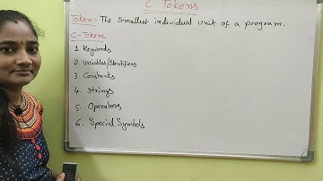 C-Language || Class-14 || C Tokens || C Both in Telugu and English || Telugu Scit Tutorials