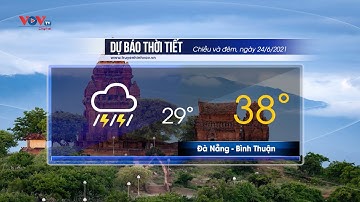 Dự báo thời tiết chiều và đêm ngày 24/6/2021 | Nam Bộ chiều và tối có mưa rào và dông rải rác