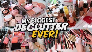 MAKEUP COLLECTION DECLUTTER! My *BIGGEST* One Yet🥲 screenshot 3