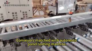 Conveyors matched with automatic panel sorting machine