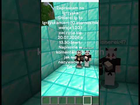 Ip to Igrzyskamierci10.aternos.me 1.20.1