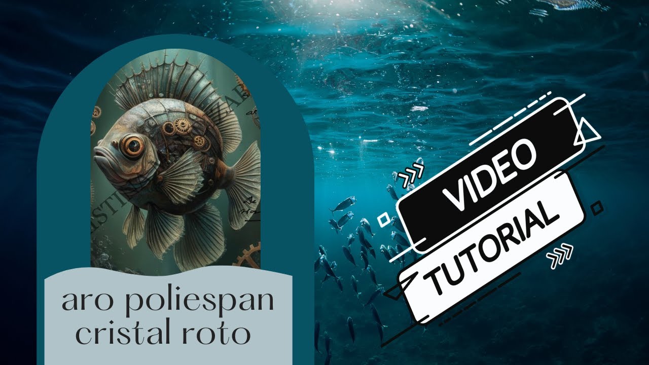 ARO DE POLIESPAN. Efecto ojo de buey con cristal roto