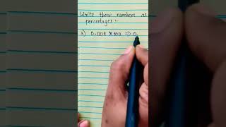 solving 0.008 as a percentage. #maths #percentages#fractions #subscribe