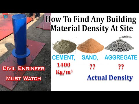 Video: Sand Density: Kg Per M3, True Density Table And Test, Average Density Of Dry And Wet Sand