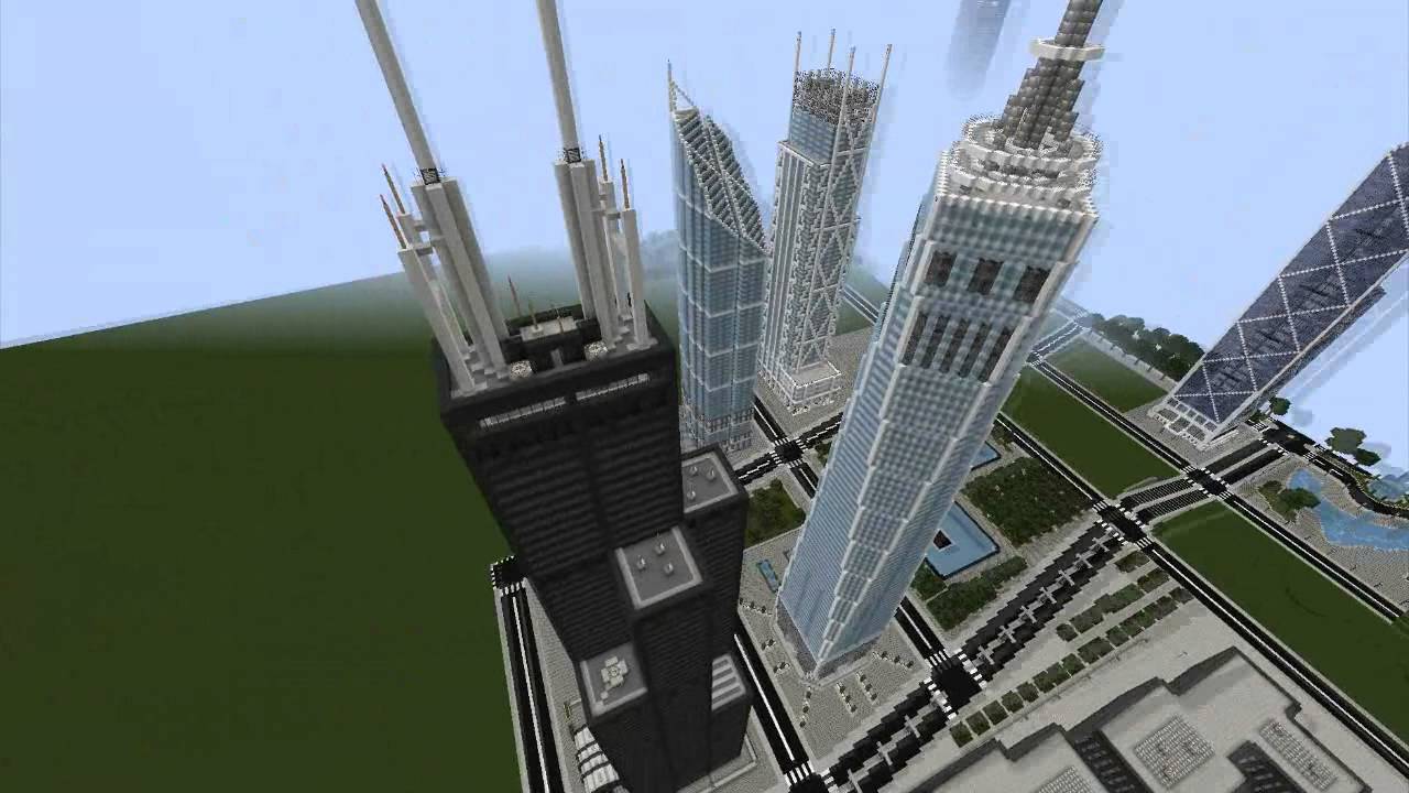 Minecraft cinematic: Burj Khalifa, World trade center & more ! - YouTube