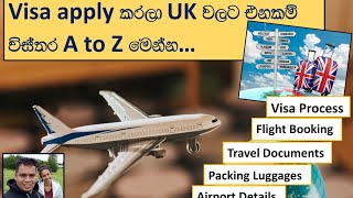 Student visa process in UK Sinhala / Flight Booking / UK ආපු ගමන් මුලින්ම කරන්න ඕනි මොනවද ?