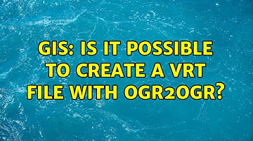 GIS: Is it possible to create a VRT file with ogr2ogr?