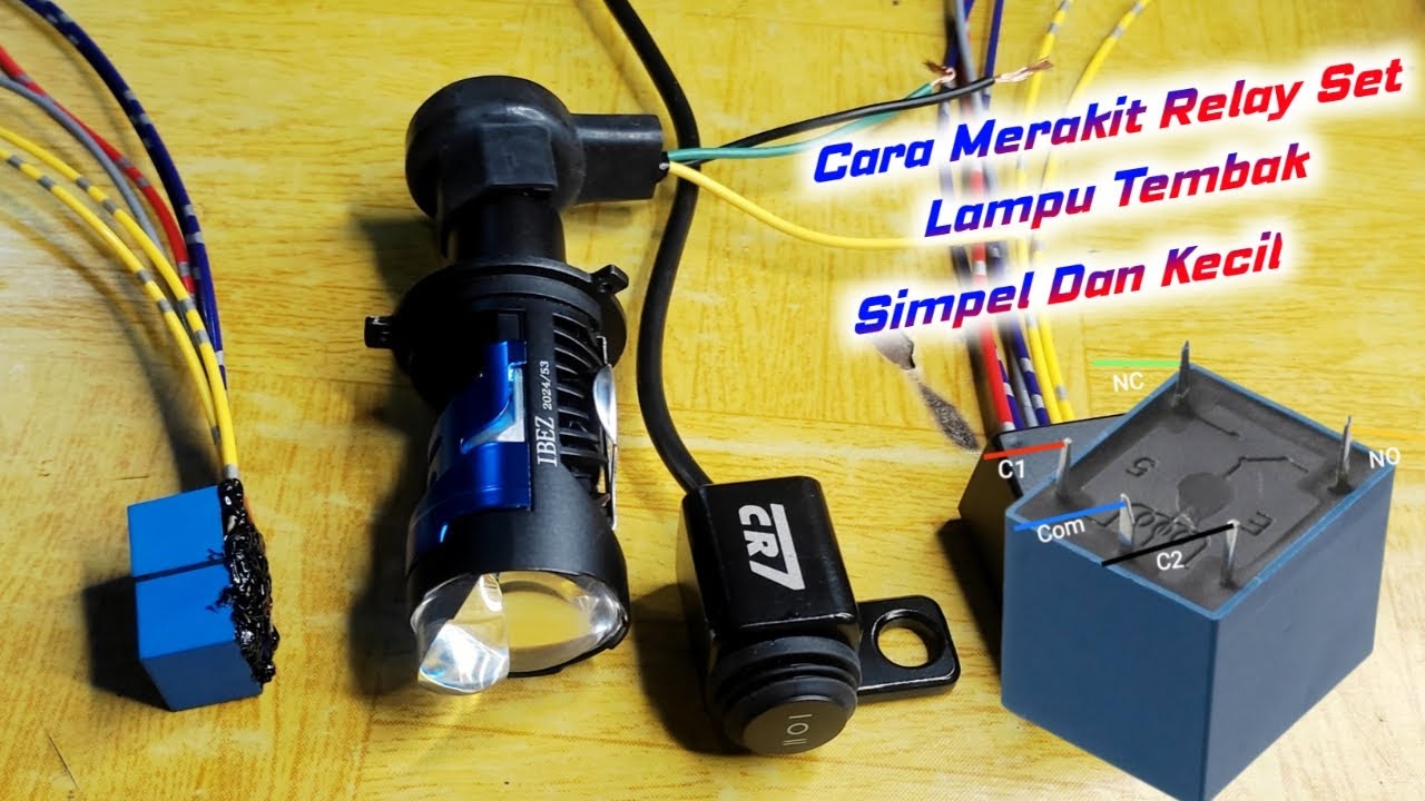 Cara Merakit Relay Set Lampu Tembak Simpel dan Kecil